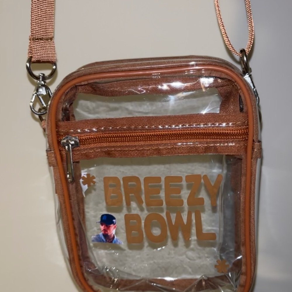 Clear Crossbody Bag - Tan